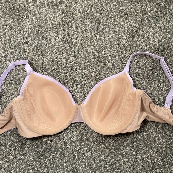 Victoria Secret 34DD Purple/ Pink Shimmery Sexy Wired Bra W/ Convertible Straps. - Picture 5 of 7
